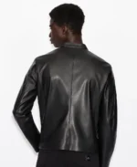 Armani Exchange Leather Jacket Sale