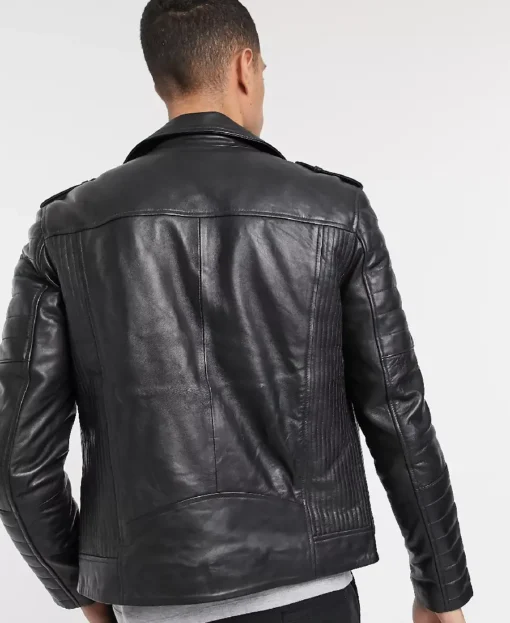 Barneys Biker Leather Jacket