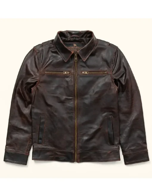 Buffalo Brown Leather Jacket