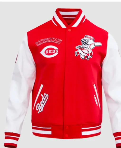 Cincinnati Reds Retro Classic Rib Varsity Jacket