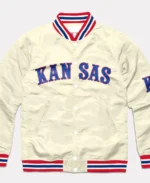 Circus Font Kansas Jayhawks Cream Jacket