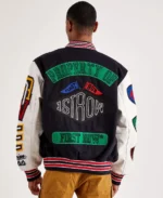 First Row Varsity Jacket With Patches