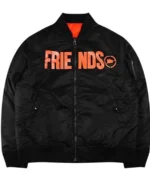 Friends Vlone Black Bomber Jacket