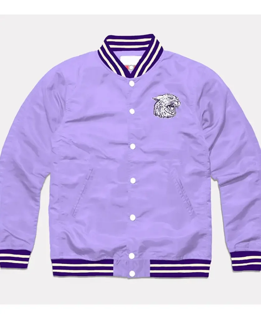 Kansas State Wildcats Lavender Varsity Satin Jacket