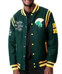 Norfolk State Spartans Green Varsity Wool Jacket