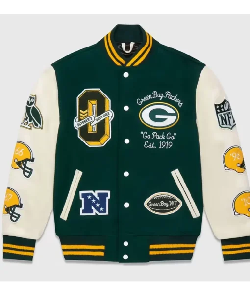 OVO Green Bay Packers Varsity Jacket