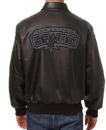 San Antonio Spurs Tonal Leather Jacket