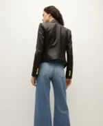 Veronica Beard Black Leather Jacket