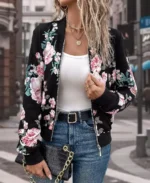 Floral Bomber Jacket