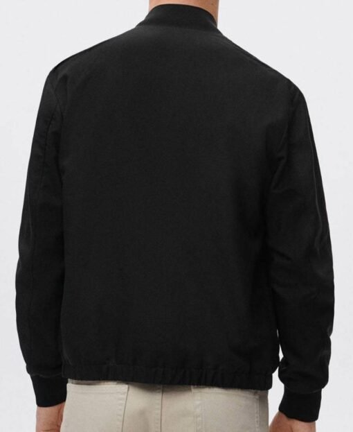 Linen Bomber Jacket Men