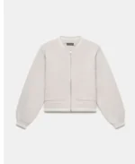 Mint Velvet White Bomber Jacket