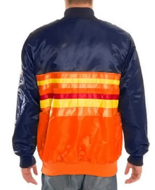 Navy and Orange Houston Astros Satin Jacket.webp Men