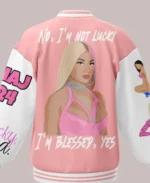 Nicki Minaj Pink Varsity Jacket