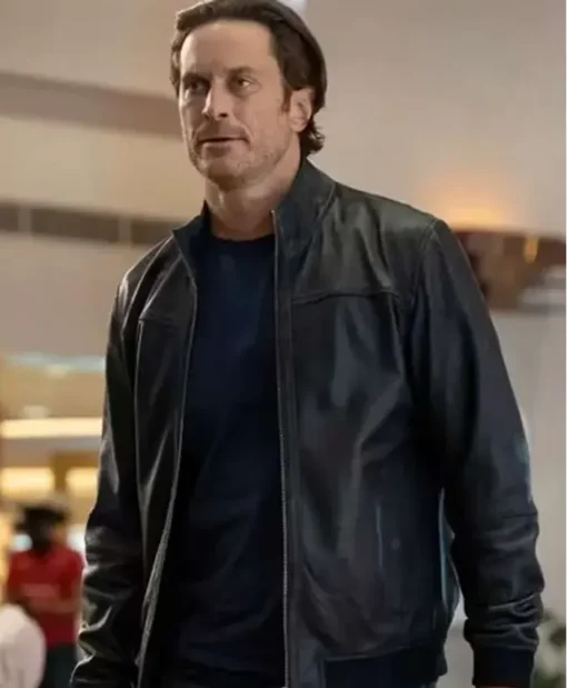 The-Cleaning-Lady-Garrett-Black-Bomber-Leather-Jacket