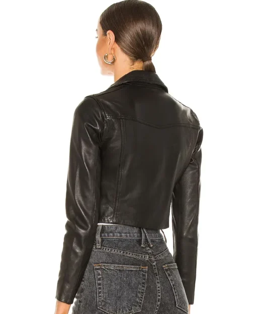 Understated Leather Jacket Women