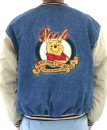 Winnie The Pooh Blue Varsity Jacket