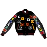 Evans Washington Commanders Black Varsity Jacket