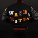 Evans Washington Commanders Black Varsity Jacket Sale