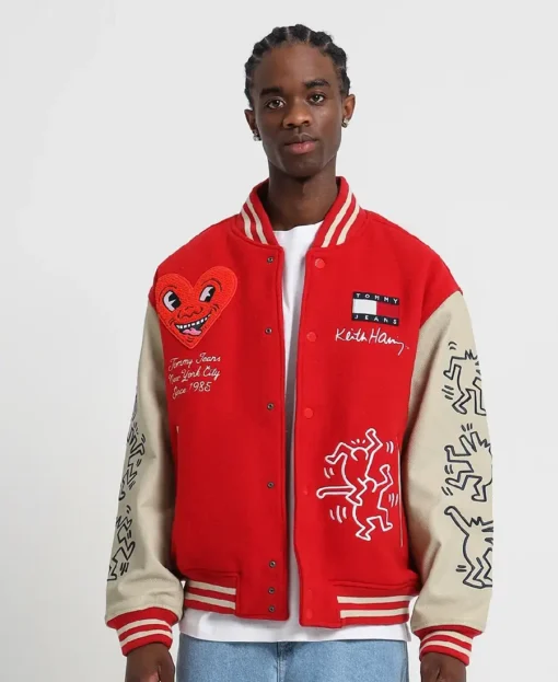 Keith Haring Varsity Jacket