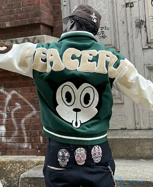 Peaceful People Varsity Jacket Men