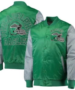 Christopher-Philadelphia-Eagles-Satin-Varsity-Jacket