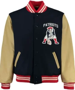 Keith-New-England-Patriots-Full-Snap-Blue-Varsity-Jacket