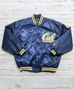 80’s Cal California Golden Bears Satin Jacket front