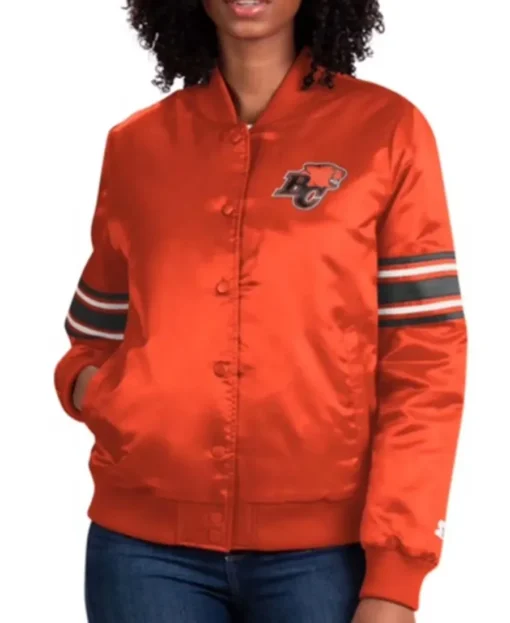 BC Lions Orange Line Up Jacket front