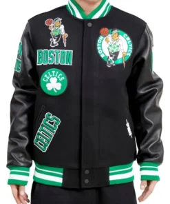 Boston-Celtics-Leather-Patchwork-Jacket