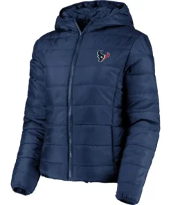 Chariot-Houston-Texans-Navy-Blue-Puffer-Hooded-Jacket