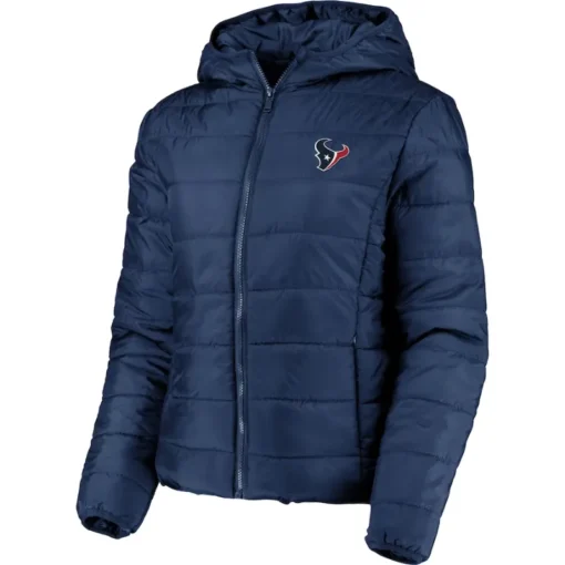 Chariot-Houston-Texans-Navy-Blue-Puffer-Hooded-Jacket