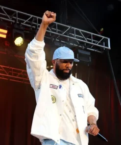 Common NYC Concert White Jacket front