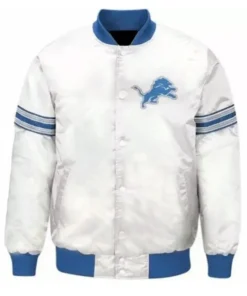 Detroit-Lions-Satin-White-Jacket