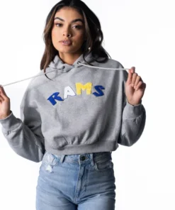 Eleanor-Los-Angeles-Rams-Grey-Cropped-Hoodie