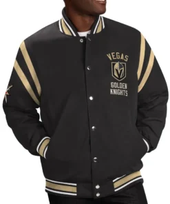 Golden Knights Tailback Black Varsity Jacket front