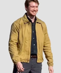 Joe Alwyn Kinds of Kindness 2024 Beige Jacket front