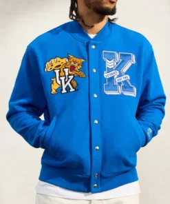 Kentucky Wildcats Blue Varsity Fleece Jacket front