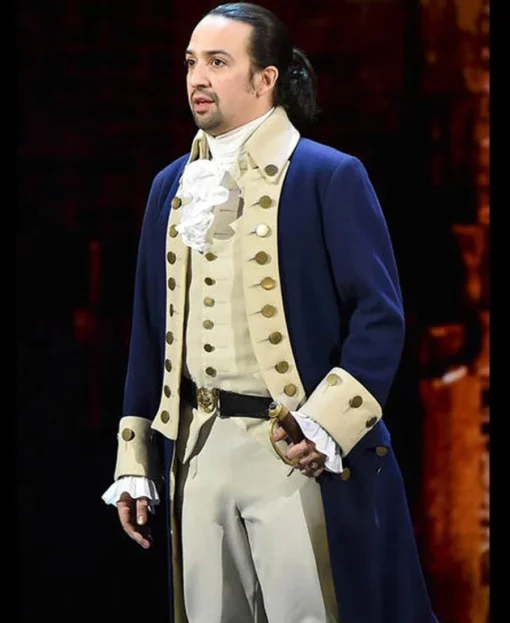 Lin-Manuel Miranda Alexander Hamilton Wool Cosplay Blue Coat