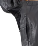 Men's Capitol Triple Vent System 2.0 Leather Jacket - Harley Black & Harley Orange zoom