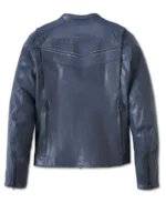 Men's Capitol Triple Vent System 2.0 Leather Jacket - Ombre Blue back