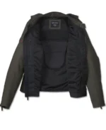 Men's Paradigm Triple Vent System 2.0 Leather Jacket - Black Olive inside