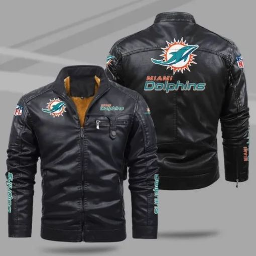 Miami-Dolphins-Leather-Jacket