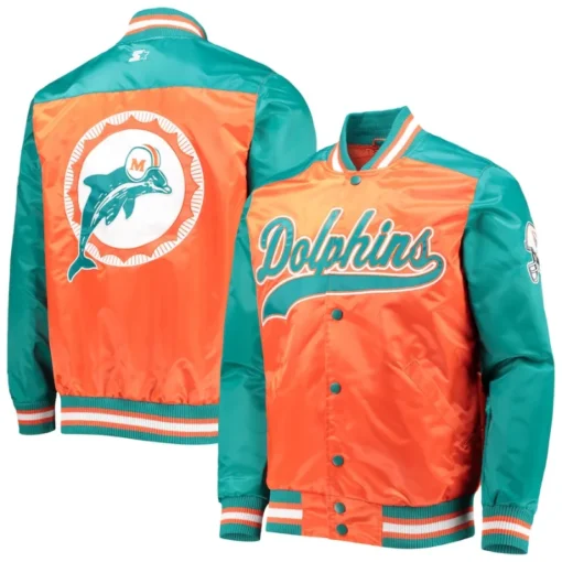 Miami-Dolphins-Satin-Orange-Jacket