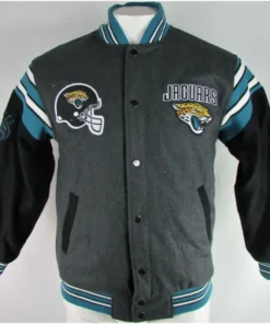 Michael-J-Jacksonville-Jaguars-G-III-Grey-Varsity-Jacket