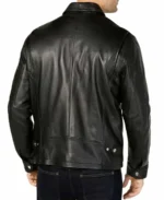 Michael Kors Leather Jacket Mens back