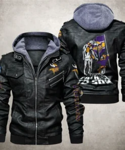 Minnesota-Vikings-Leather-Hoodie-Jacket