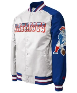 New-England-Patriots-Satin-White-Jacket