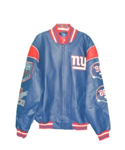 New-York-Giants-Leather-Blue-Jacket