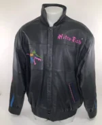 Nitro Fish Bomber Leather Jacket front