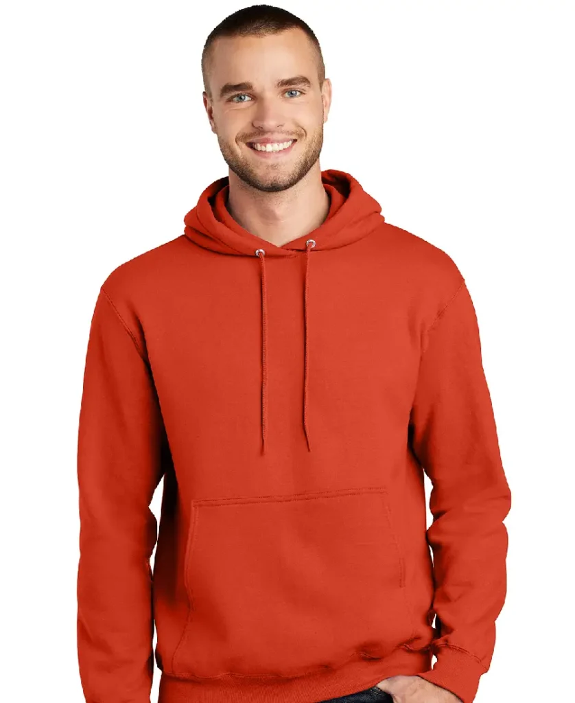 Port-And-Company-Hoodie-Orange
